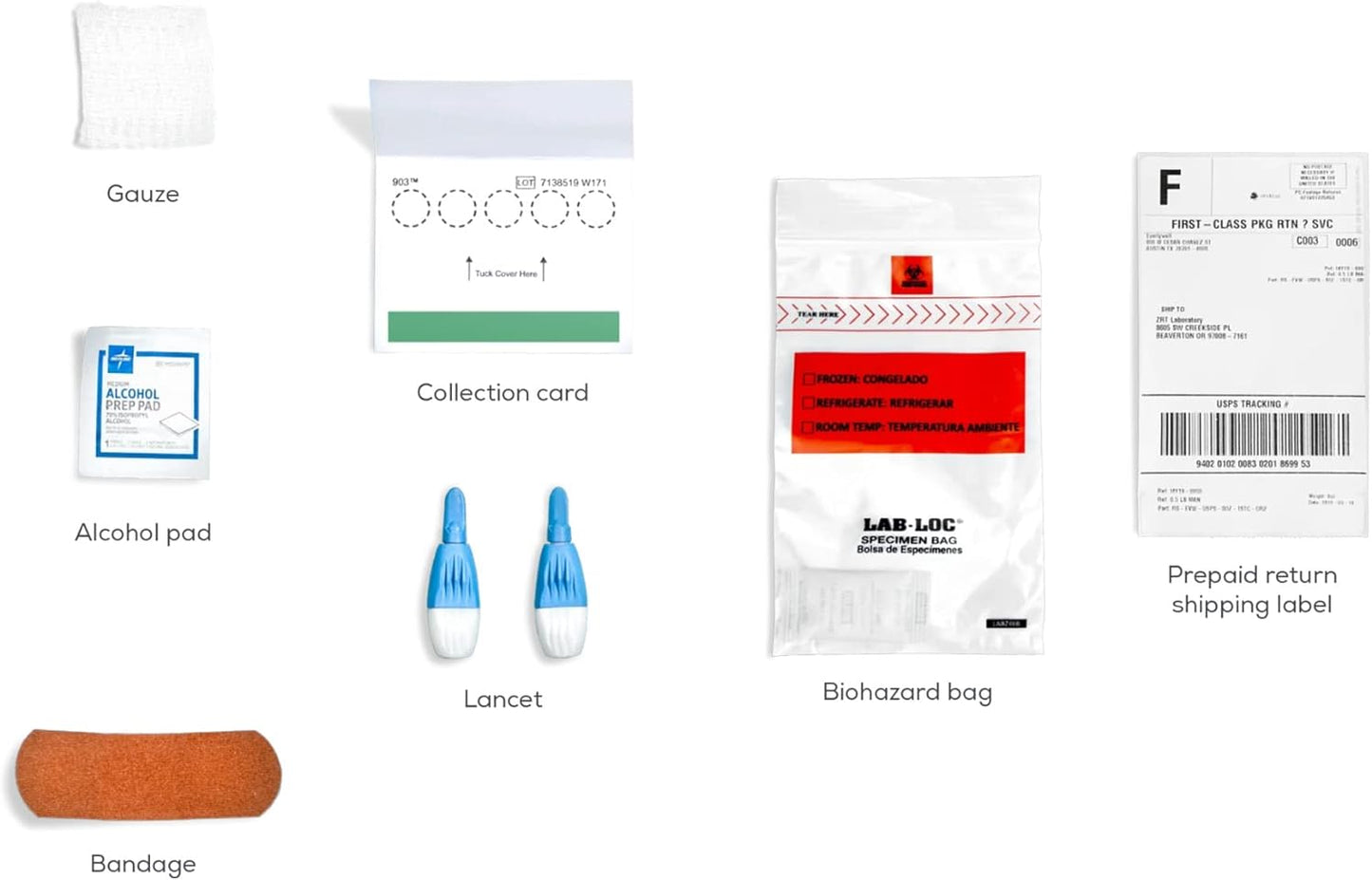 Everlywell Food Sensitivity Test - Learn How Your Body Responds to 96 Different Foods - at-Home Collection Kit - CLIA-Certified Labs - Ages 18+
