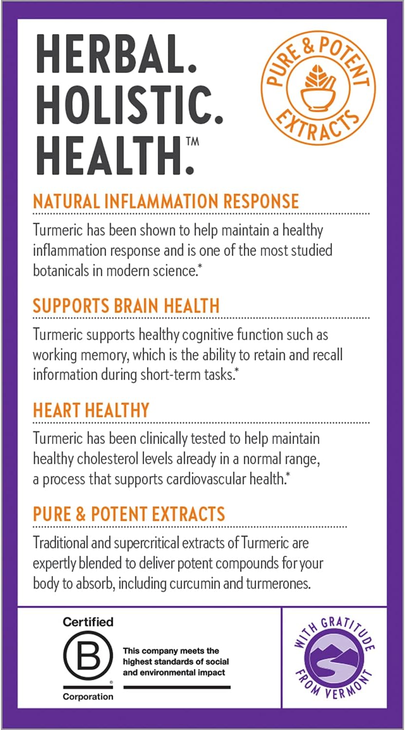 New Chapter Turmeric Supplement for Healthy Support, Non-GMO, Gluten Free – 120 Count