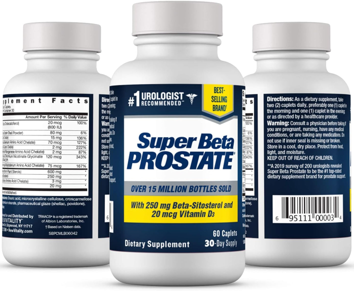 Super Beta Prostate, Urologist Recommended Prostate Supplement for Men 60ct - Pack of 2 (120ct)