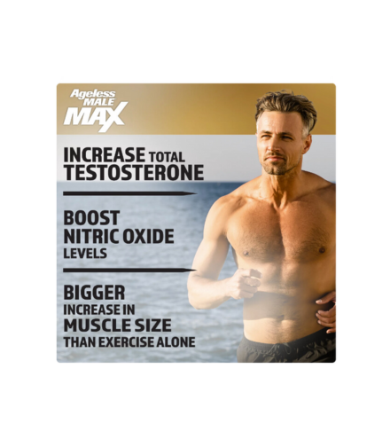 Ageless Male Max Total Testosterone Booster, 60 Caplets