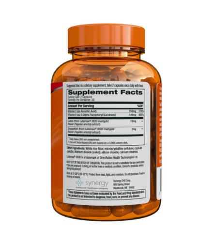 Focus Factor Advanced Vision Formula 60ct - Eye Vitamins with Vitamin C, Vitamin E - Lutein and Zeaxanthin Supplement for Eye Health Support