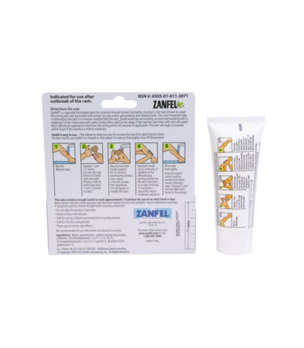Zanfel Washes Away Poison Ivy Oak & Sumac Tube Dual Action Formula, 1 oz
