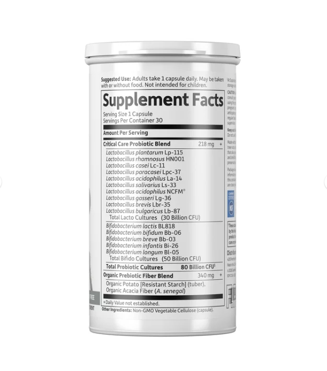 Garden of Life Dr. Formulated Critical Care Probiotics, 80 Billion CFU, 30ct