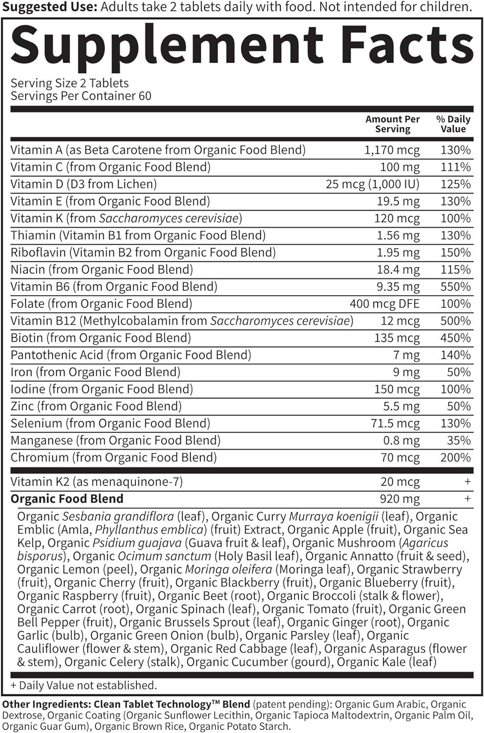 Garden of Life MyKind Organics Women's Multi 120 Tablets