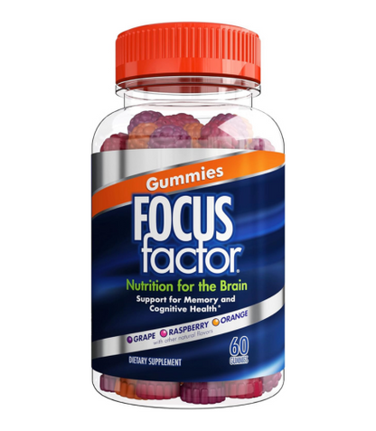 Focus Factor Nutrition for the Brian, Nootropic Gummies, Memory Supplement for Brain - 60 Count