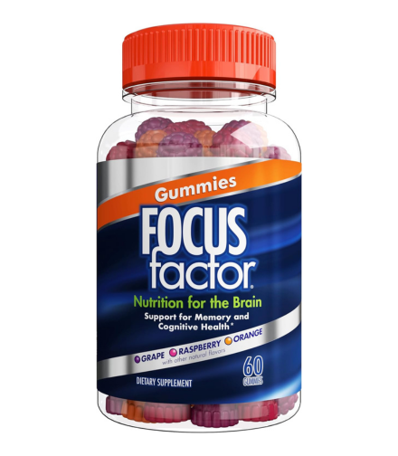 Focus Factor Nutrition for the Brian, Nootropic Gummies, Memory Supplement for Brain - 60 Count