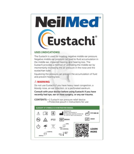 NeilMed Eustachi-Eustachian Tube Exercise-Pop Blocked Ears Safely. Helps Relieve Ear Pressure