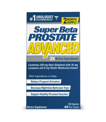 Super Beta Prostate Advanced Supplement for Men - 120 Caplets