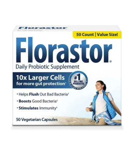 Florastor Daily Probiotic 50 Caplets