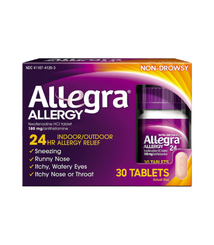 Allegra 24 Hr Allergy Relief 30 Tablets