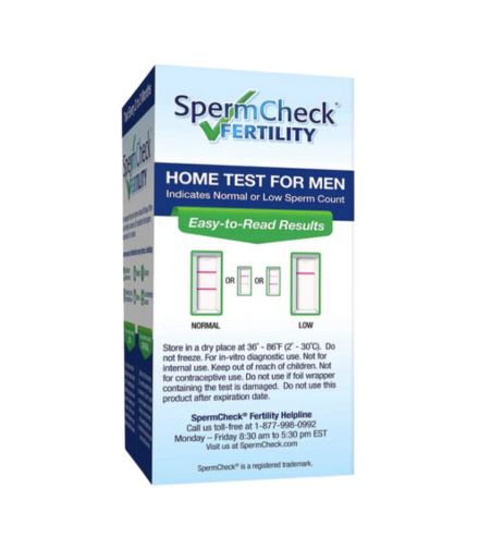 Sperm Check Fertility Home Test for Men, Indicates Sperm Count Level