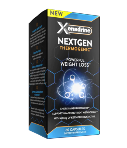 Xenadrine NextGen Supplements with MCT Oil, Increased Energy & Supports Metabolism, 60 Pills